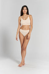 Acacia Seamless Stretch-Bamboo Bralette - Shoreline Peach