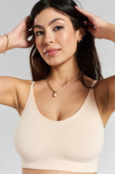Acacia Seamless Stretch-Bamboo Bralette - Shoreline Peach