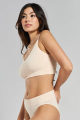 Acacia Seamless Stretch-Bamboo Bralette - Shoreline Peach