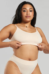 Acacia Seamless Stretch-Bamboo Bralette - Shoreline Peach