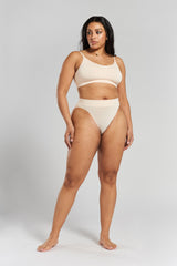 Acacia Seamless Stretch-Bamboo Bralette - Shoreline Peach
