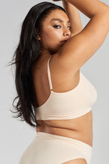 Acacia Seamless Stretch-Bamboo Bralette - Shoreline Peach