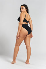 Acacia Seamless Stretch-Bamboo Bralette - Volcanic Black