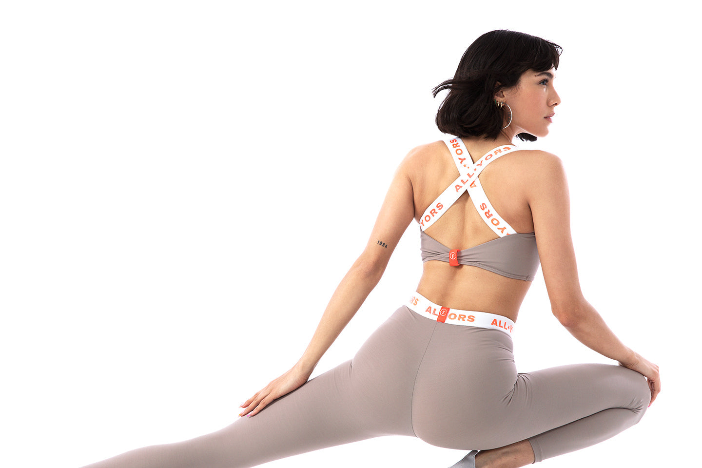 ALLYORS BASIC LEGGINGS - PEBBLE