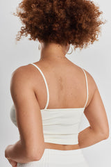 Canzo Seamless Stretch-Bamboo Cami - Moonlight White
