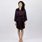 The Lady Silk Short Kimono Robe