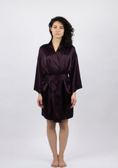 The Lady Silk Short Kimono Robe