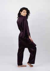 The Lady Silk Short Kimono Robe