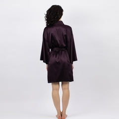 The Lady Silk Short Kimono Robe