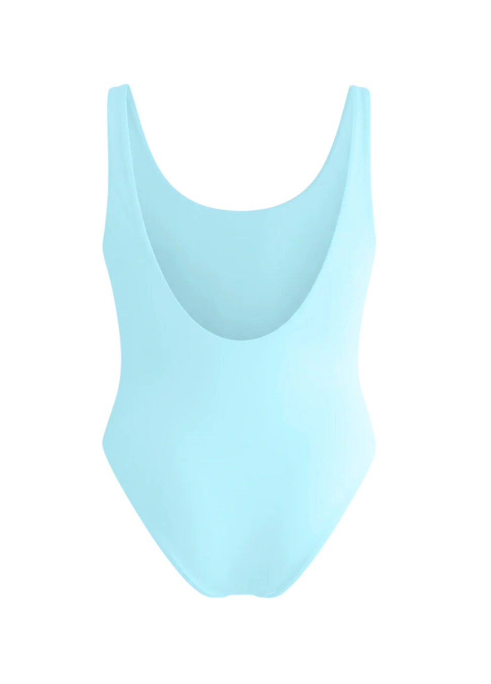 Una High Cut Scoop Back Blue Swimsuit