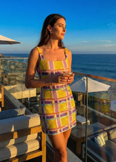 Candy-Stripe Mini Dress