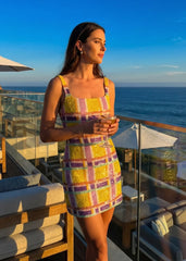 Candy-Stripe Mini Dress