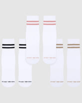Varsity Pilates Yoga Grip Socks - 3 Pack