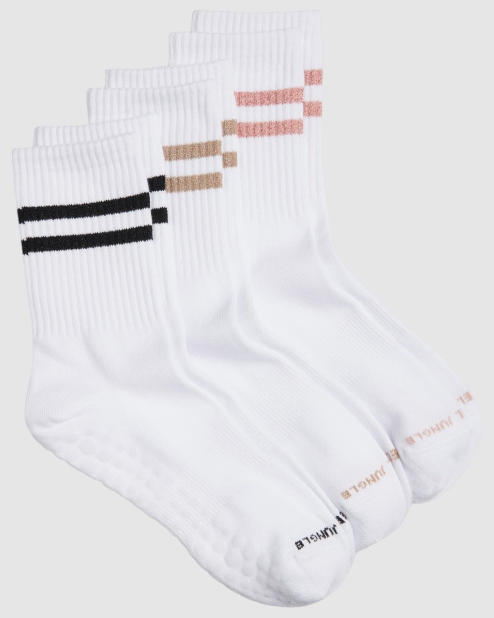 Varsity Pilates Yoga Grip Socks - 3 Pack