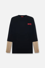 Daydreamers Printed T-Shirt With Acid Wash Sleeves