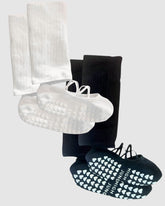 Studio Grip Premium Strappy Leg Warmer Sock - 2 Pairs