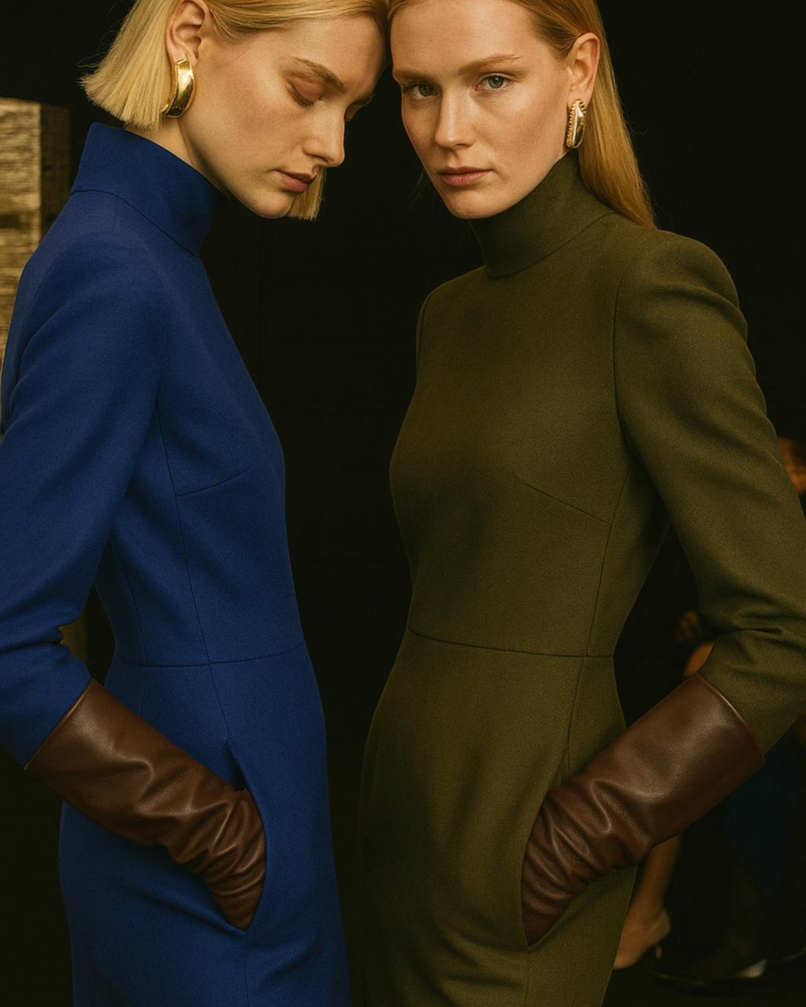 Florence Lambskin Leather Opera Length Gloves - Chocolate Brown