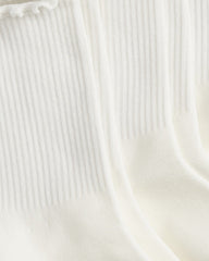 Premium Cotton Frill Edge Socks- 5 Pack