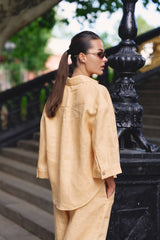 Peach Heavy Linen Shirt Perfect Days