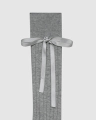 Prima Cotton With Satin Ribbon Socks