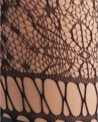 Chevonne Lace and Satin Fishnet Tights