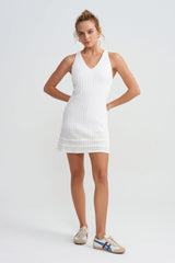 CENTRE DRESS - LACE TENNIS DRESS