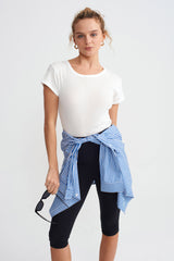 MINI SHIRT- POPLIN CROPPED SHIRT