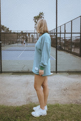 The V- Neck Pullover Sweatshirt With Pockets