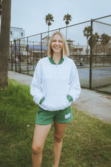The Courtside Quarter Zip-Up Sweatshirt