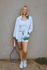 The Court to Cafe Zip Up Hoodie