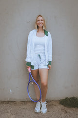 The Court to Cafe Zip Up Hoodie