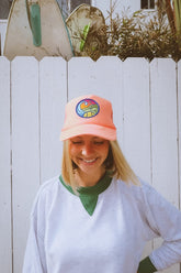 California Sunset Patched Trucker Hat