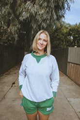 The Retro Courtside Pocket Crewneck