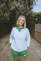 The Retro Courtside Pocket Crewneck