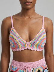 Hexa Bloom Crochet Shorts