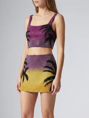 Palm Dusk Mini Skirt