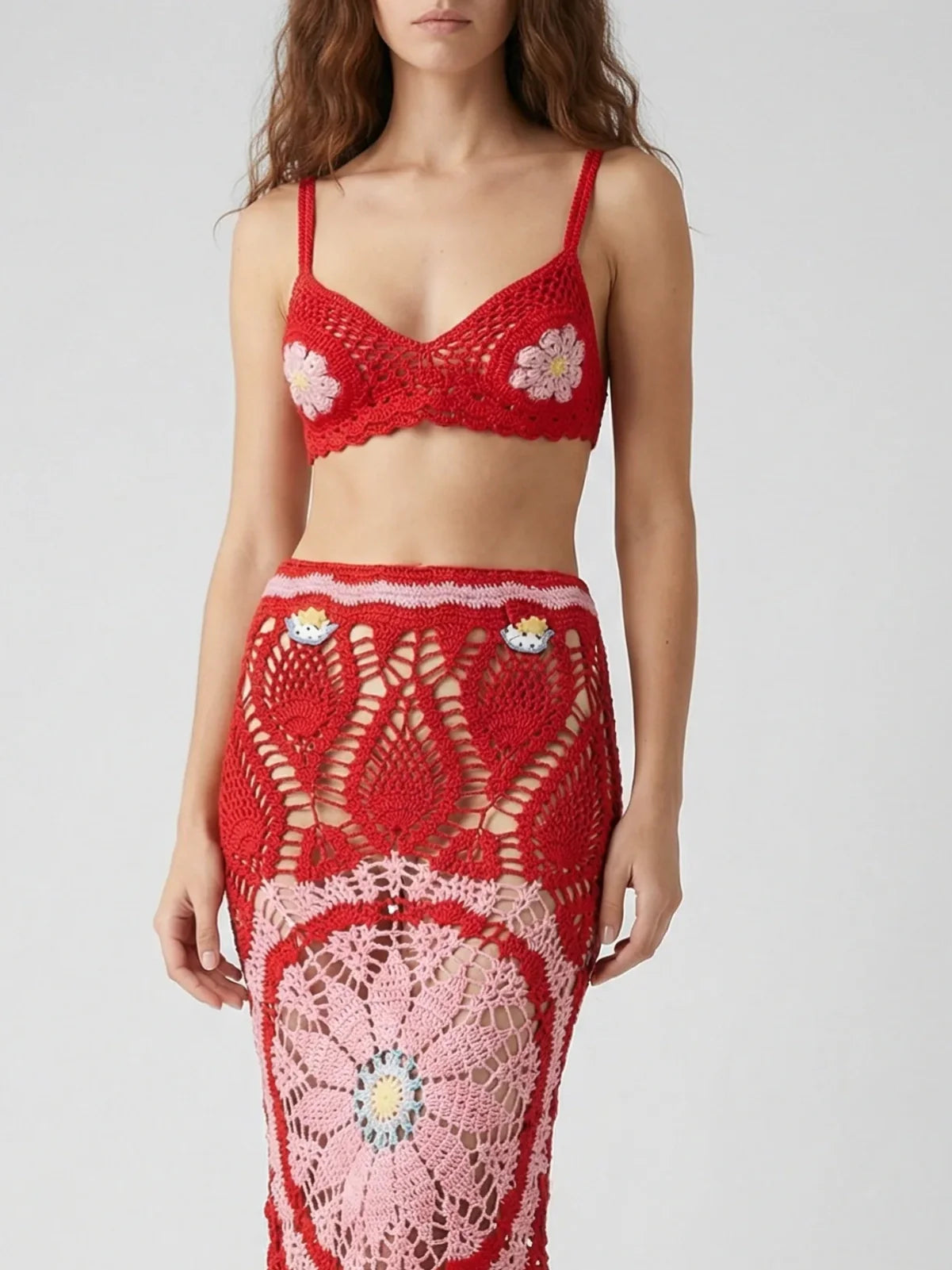 Red Bella Crochet Top