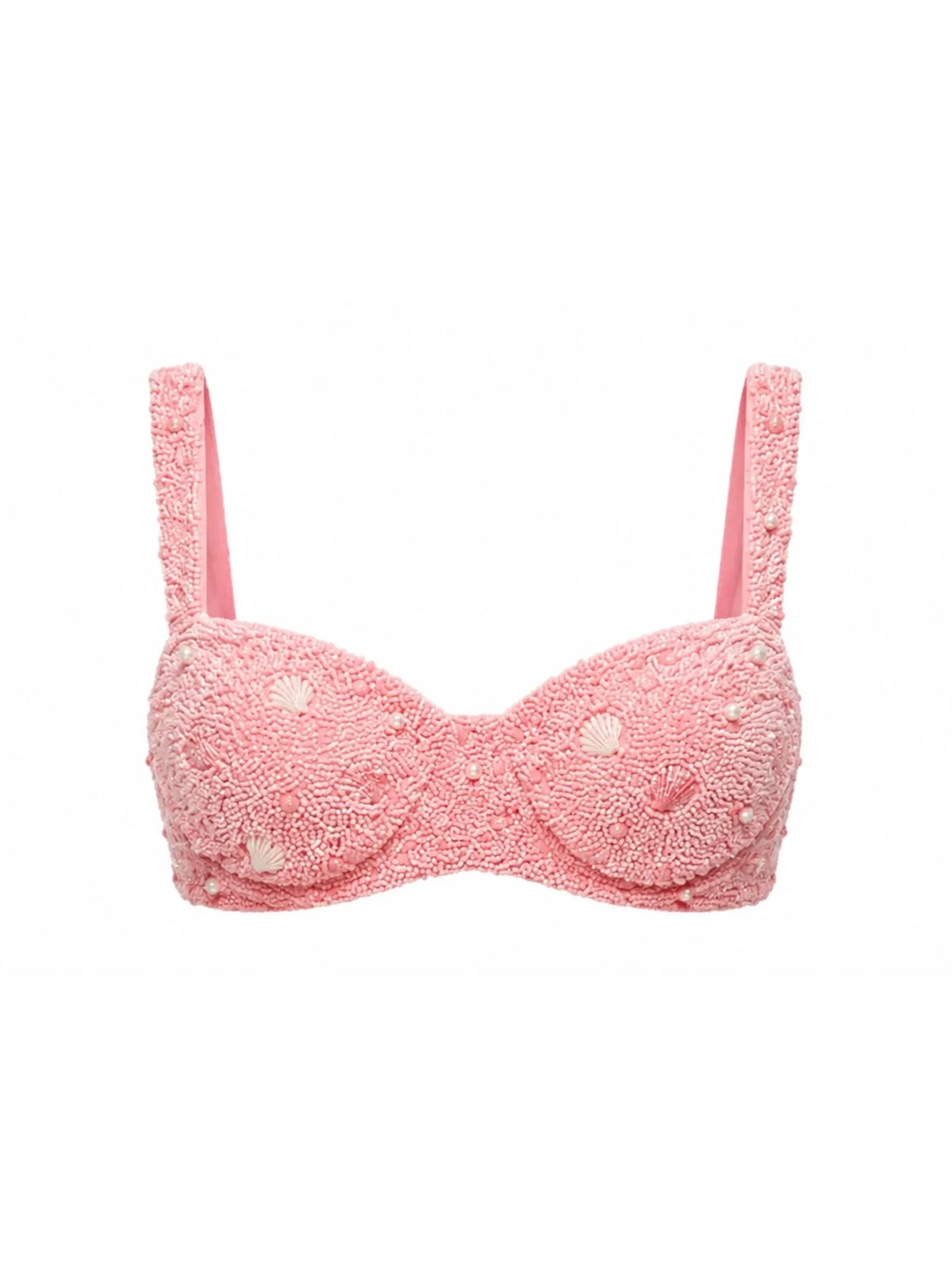 Heidi Shell Hand-Beaded Bikini Multicolor