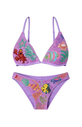Disney | Oceanus Sea Lilac Fully Beaded Bikini Bottom