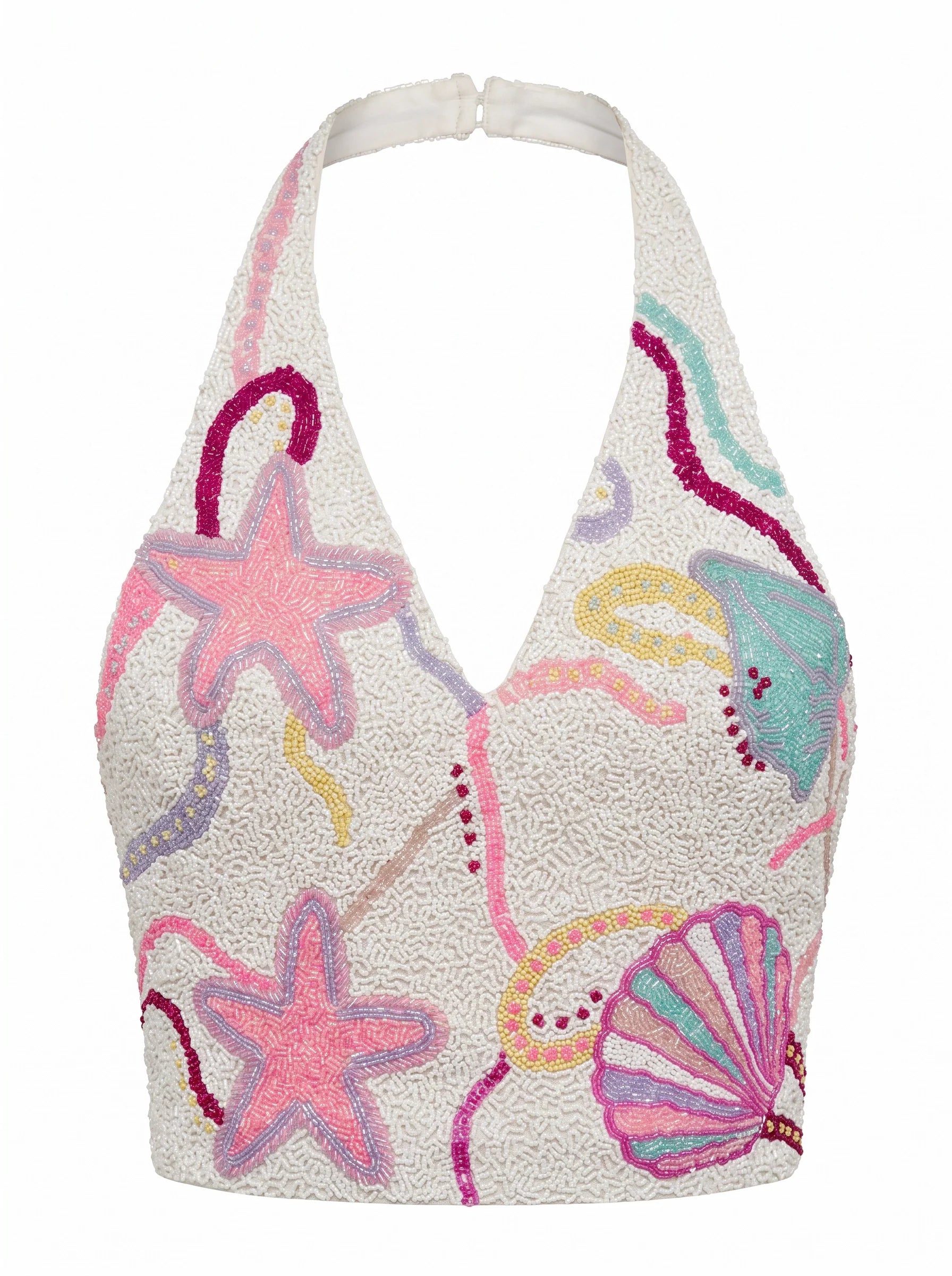 Oceanus Shell Wrap Top