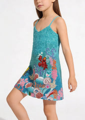 Oceanus | Disney Kids Neptune Dress in Blue