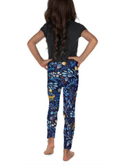 Kids Leggings in Blue Leggings