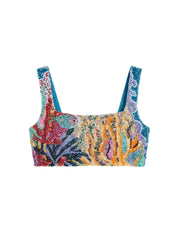 Sekushi Coastal Blue Coral Co-Ord Top