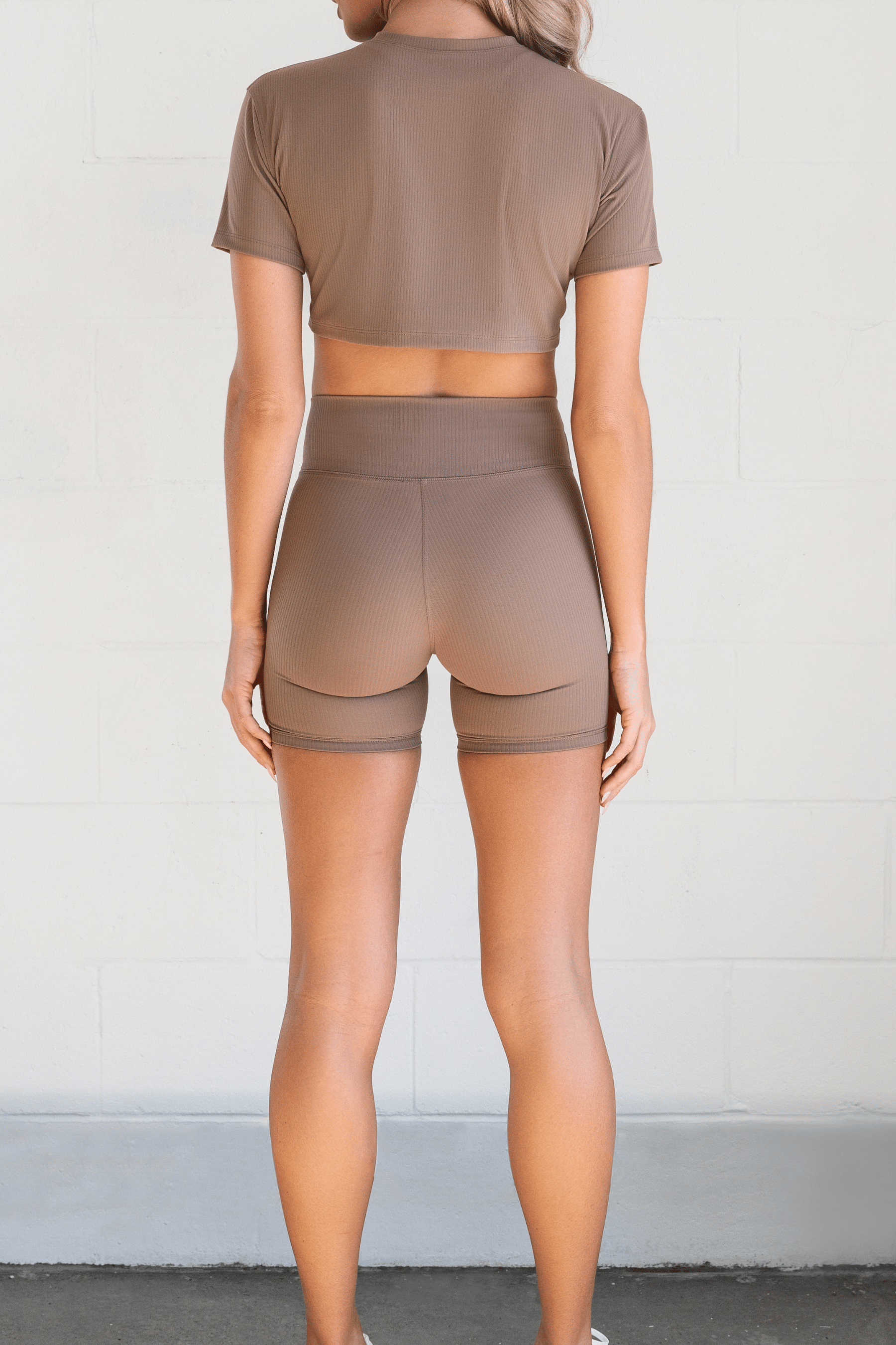Everyday Crossover Shorts in Tan