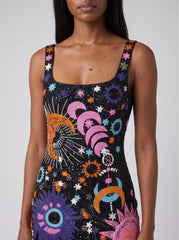 Celestial Star Mini White Dress