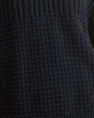 Delčia: Black Cotton Sweater & Shorts Set