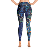 High Waist Yoga Leggings in Sprinkle Night