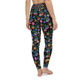 High Waist Yoga Leggings in Jungle Night