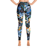 High Waist Yoga Leggings in Night Zoo