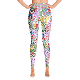 High Waist Yoga Leggings in Blooms